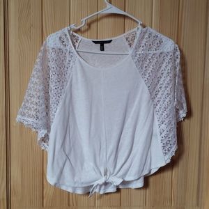 Victoria's Secret crop top with tye front